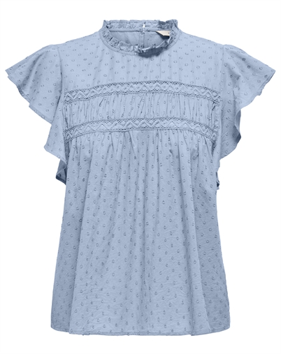 Only - Katti Dobby Top - Cashmere Blue
